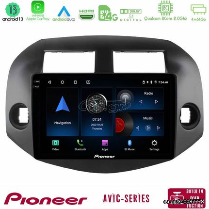 Pioneer AVIC 8Core Android13 4+64GB Toyota Rav4 2006-2012 Navigation Multimedia Tablet 10"