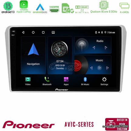 Pioneer AVIC 8Core Android13 4+64GB Toyota Avensis T25 02/2003–2008 Navigation Multimedia Tablet 9"