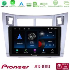 Pioneer AVIC 8Core Android13 4+64GB Toyota Yaris Navigation Multimedia Tablet 9" (Ασημί Χρώμα)