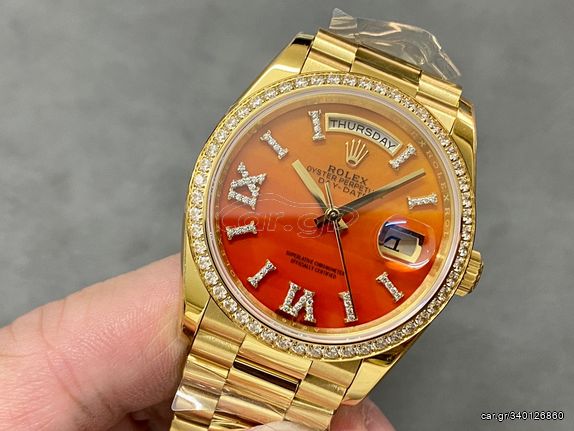 Rolex Day-Date President Replica 36mm Carnelian Dial 