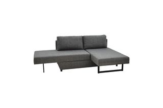 Πολυμορφικός καναπές κρεβάτι "DEFRY" από ύφασμα σε ανθρακί χρώμα 230x165x72