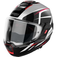 ΚΡΑΝΟΣ NOLAN N120-1 NIGHTLIFE N-COM METAL WHITE RED-BLACK (27)