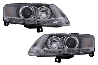 Full LED Headlights suitable for Audi A6 4F C6 (2008-2011) conversion from Xenon to LED