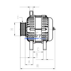 Δυναμό-HYUNDAI GRAND SANTA FÉ, IX35, SANTA FÉ II, SANTA FÉ III, SANTA FÉ II/SUV/ KIA CARNIVAL III, SORENTO II, SORENTO II/SUV, SPORTAGE III 2.0D/2.2D -thumb-5