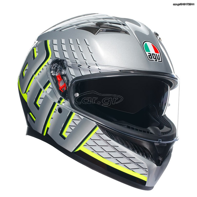 AGV K3 E2206 - FORTIFY GREY/BLACK/YELLOW FLUO