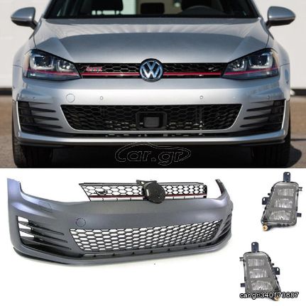 Προφυλακτήρας εμπρός VW Golf 7 (2012-2017) look GTI με προβολείς LED