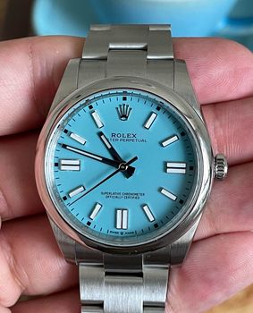 Rolex oyster perpetual Tiffany dial 5AAAAA