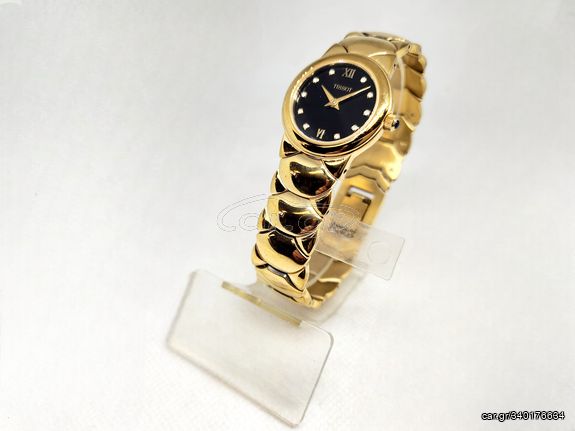 Vintage γυναικείο ρολόι TISSOT GOLD TONE Black Face G324K Α90016 ΤΙΜΗ 340 ΕΥΡΩ