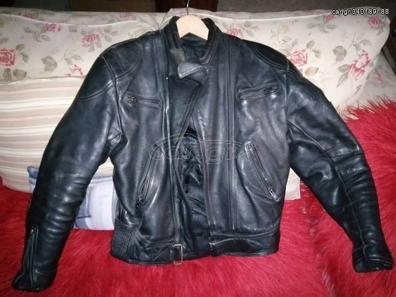 ανδρικο leather jacket μεγεθος large