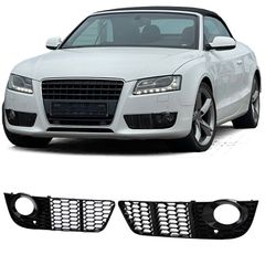 Καπάκια προβολέων ομίχλης κατάλληλο για AUDI A5 8T (2007-2011) Απλό (Εκτός S-Line/S5) Gloss Black