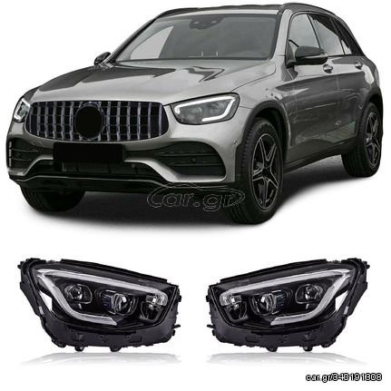 Φανάρια εμπρός MERCEDES GLC X253/C253 (2016-2022) Full LED