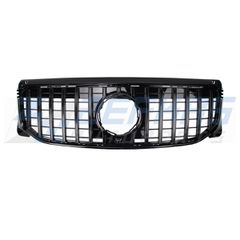 Μάσκα Εμπρός MERCEDES GLB X247 (2020->>) για απλά μοντέλα look GT Panamericana Όλο Μαύρο