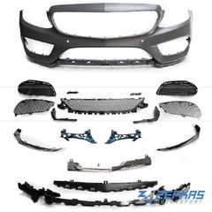 Προφυλακτήρας Εμπρός MERCEDES C-Class W205 Sedan/Coupe/Cabrio (2014-2018) look AMG C43 Pre-Facelift