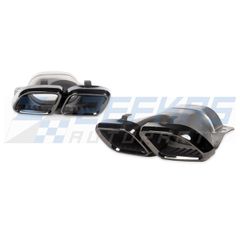 Απολήξεις / Μπούκες Εξάτμισης MERCEDES C-Class W205 (2018-2020) look AMG C63 FACELIFT Μαύρο