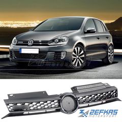 Μάσκα εμπρός VW Golf 6 (2008-2012) Look GTD με λωρίδα χρωμίου