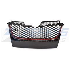 Μάσκα εμπρός VW Golf 5 (2003-2008) Look GTI με κόκκινη λωρίδα, χωρίς θέση για σήμα