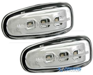 Φλας Πλαϊνά Mercedes W210 (95-02) LED Χρώμιο