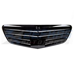 Μάσκα Εμπρός MERCEDES S-Class W221 (2009-2013) look AMG Όλο Μαύρο Γυαλιστερό