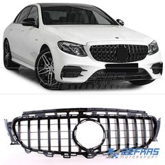 Μάσκα Εμπρός MERCEDES E-Class W213 (2016->>) look GT Panamericana Όλο Μαύρο