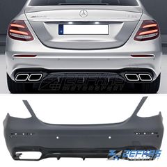 Προφυλακτήρας Πίσω MERCEDES E-Class W213 (2016-2020) look AMG E63 Black Edition