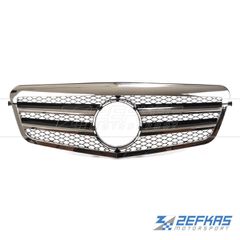 Μάσκα Εμπρός MERCEDES E-Class W212 (2009-2013) look AMG Χρώμιο/Μαύρο