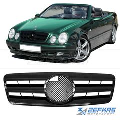 Μάσκα Εμπρός MERCEDES CLK W208 (1997-2003) Όλο Μαύρο