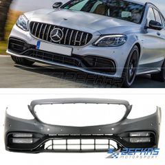 Προφυλακτήρας Εμπρός MERCEDES C-Class W205 Sedan/Coupe/Cabrio (2014-2021) look AMG C63 Facelift
