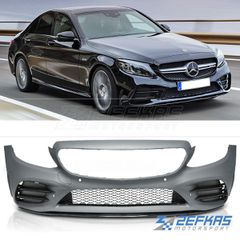 Προφυλακτήρας Εμπρός MERCEDES C-Class W205 Sedan/Coupe/Cabrio (2014-2021) look AMG C43 Facelift