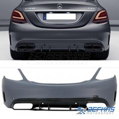 Προφυλακτήρας Πίσω MERCEDES C-Class W205 Sedan (2014-2021) look AMG C63 Facelift