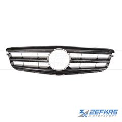 Μάσκα Εμπρός MERCEDES C-Class W204 (2007-2015) SPORT Μαύρο Γυαλιστερό