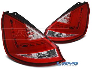 Φανάρια Πίσω Ford Fiesta (08-12) LED Bar Λευκό/Κόκκινο