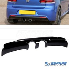 Διαχύτης (Diffuser) Σπόϊλερ Πίσω Προφυλακτήρα VW Golf 6 (2008-2012) R20