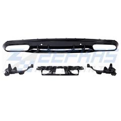 Διαχύτης (Diffuser) Σπόϊλερ προφυλακτήρα πίσω MERCEDES C-Class W205 Sedan (2014-2021) look AMG C63