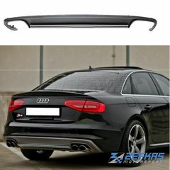 Διαχύτης (Diffuser) Σπόϊλερ Πίσω Προφυλακτήρα Diffuser AUDI A4 B8 Facelift (2012-2015) look S4