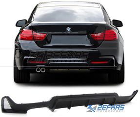 Διαχύτης (Diffuser) Σπόϊλερ προφυλακτήρα πίσω BMW Σειρά 4 F32/F33/F36 (2013-2020) look M-Performance