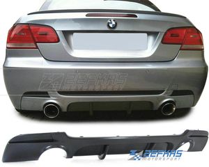 Διαχύτης (Diffuser) Σπόϊλερ προφυλακτήρα πίσω BMW Σειρά 3  E92/E93 335i (2006-2013) M-Tech look M-Performance