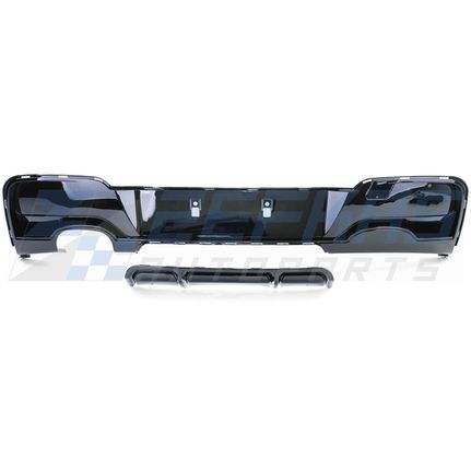 Διαχύτης (Diffuser) Σπόϊλερ προφυλακτήρα πίσω BMW Σειρά 1 F20/F21 (2011-2015) look M-Performance