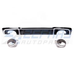 Διαχύτης (Diffuser) Σπόϊλερ Πίσω Προφυλακτήρα AUDI A3 8V Facelift (2015-2020) Hatchback S-Line/S3 look RS με απολήξεις εξάτμισης