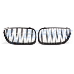 Μάσκες / Καρδιές Εμπρός BMW X3 E83 LCI (2007-2010) Μαύρο Γυαλιστερό M-Look