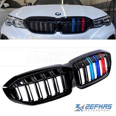 Μάσκες / Καρδιές Εμπρός BMW Σειρά 3 G20/G21 (2019->>) M-LOOK Μαύρο Γυαλιστερό με 3 χρώματα