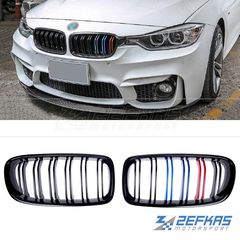 Μάσκες / Καρδιές Εμπρός BMW Σειρά 3 F30/F31 (2012-2019) M3-LOOK Μαύρο Γυαλιστερό με 3 χρώματα