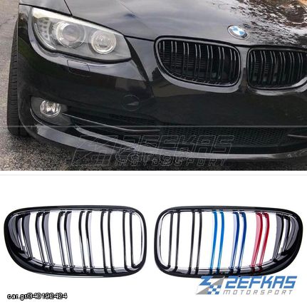 Μάσκες / Καρδιές Εμπρός BMW Σειρά 3 E92 Coupe E93 Cabrio Facelift (2010-2013) M-LOOK Μαύρο Γυαλιστερό με 3 χρώματα