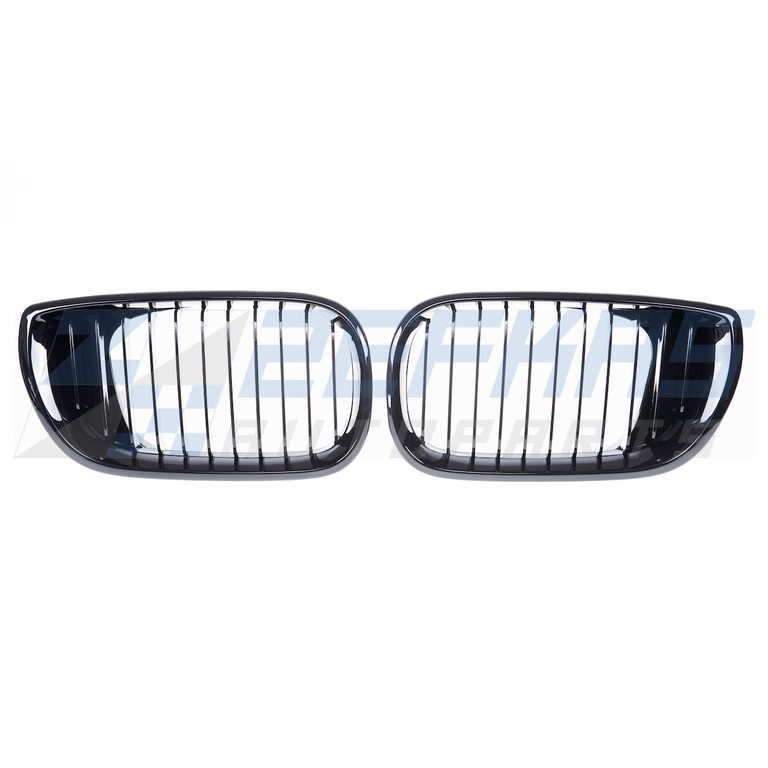 Μάσκες / Καρδιές Εμπρός BMW Σειρά 3 E46 Sedan Facelift (2001-2005) Μαύρο Γυαλιστερό