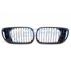 Μάσκες / Καρδιές Εμπρός BMW Σειρά 3 E46 Sedan Facelift (2001-2005) Μαύρο Γυαλιστερό