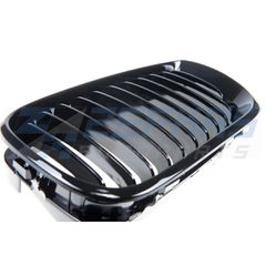 Μάσκες / Καρδιές Εμπρός BMW Σειρά 3 E46 Sedan Facelift (2001-2005) Μαύρο Γυαλιστερό-thumb-2