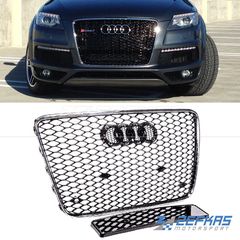 Μάσκα Εμπρός AUDI Q7 4L (2005-2015) look RS Χρώμιο/Μαύρο