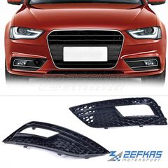 Καπάκια προβολέων ομίχλης AUDI A4 B8 Facelift (2012-2015) look RS Όλο Μαύρο