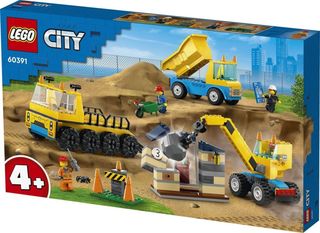 LEGO® City: Construction Trucks and Wrecking Ball Crane (60391)