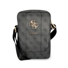 Guess 4G Big metal logo Tablet Bag- Τσαντάκι από δερματίνη κατάλληλο για tablet 10" (Grey - GUTB10G4GFGR)