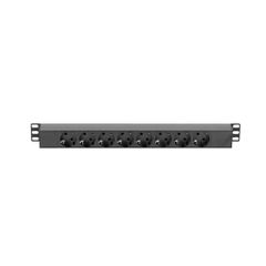 Adam Hall 87471 C20 19" Power Strip 8-way With Cold Device Socket 1U - Adam Hall